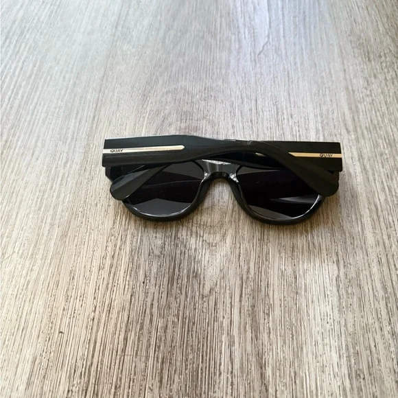 quay australia chit chat black modern retro cat eye sunglasses eyewear NEW